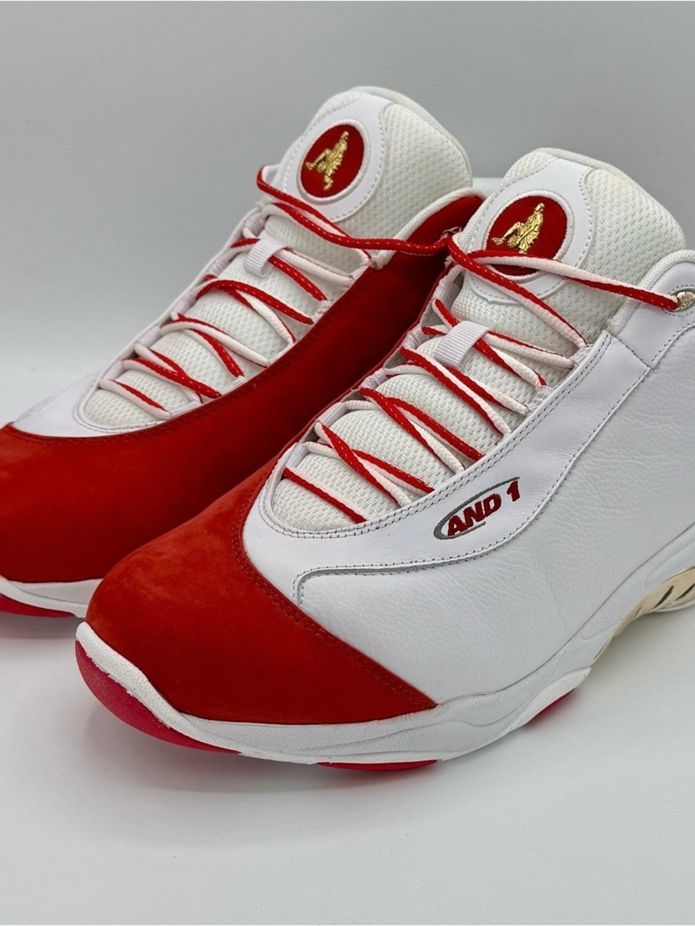 AND1 Tai Chi Basketball Shoes - Vince Carter Dunk Contest - Red & White 13